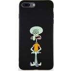Printify Apple Iphone 8 Plus Soft Premier Kapak Squidward Dokunaç Tasarımlı Silikon Kılıf - Siyah