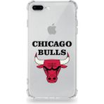 Printify Apple iPhone 8 Plus Uyumlu Darbe Emici Antişok Kapak Chicago Bulls Tasarımlı Şeffaf Silikon Kılıf