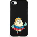 Printify Apple Iphone 8 Soft Premier Kapak Puff Tasarımlı Silikon Kılıf - Siyah