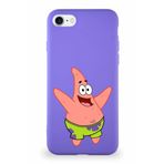 Printify Apple Iphone Se 2020 Soft Premier Kapak Patrick Yıldız Tasarımlı Silikon Kılıf - Mor