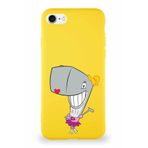 Printify Apple Iphone Se 2020 Soft Premier Kapak Pearl Yengeç Tasarımlı Silikon Kılıf - Sarı