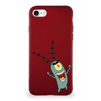 Printify Apple Iphone Se 2020 Soft Premier Kapak Plankton Tasarımlı Silikon Kılıf - Mürdüm