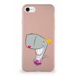 Printify Apple Iphone Se 2022 Soft Premier Kapak Pearl Yengeç Tasarımlı Silikon Kılıf - Pudra