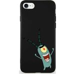 Printify Apple Iphone Se 2022 Soft Premier Kapak Plankton Tasarımlı Silikon Kılıf - Siyah