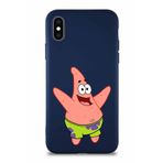 Printify Apple Iphone X Soft Premier Kapak Patrick Yıldız Tasarımlı Silikon Kılıf - Lacivert