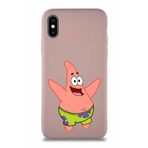 Printify Apple Iphone X Soft Premier Kapak Patrick Yıldız Tasarımlı Silikon Kılıf - Pudra