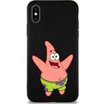Printify Apple Iphone X Soft Premier Kapak Patrick Yıldız Tasarımlı Silikon Kılıf - Siyah