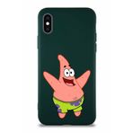 Printify Apple Iphone X Soft Premier Kapak Patrick Yıldız Tasarımlı Silikon Kılıf - Yeşil