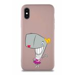 Printify Apple Iphone X Soft Premier Kapak Pearl Yengeç Tasarımlı Silikon Kılıf - Pudra
