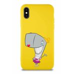 Printify Apple Iphone X Soft Premier Kapak Pearl Yengeç Tasarımlı Silikon Kılıf - Sarı