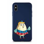 Printify Apple Iphone X Soft Premier Kapak Puff Tasarımlı Silikon Kılıf - Lacivert