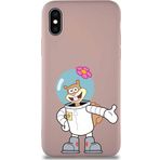 Printify Apple Iphone X Soft Premier Kapak Sandy Tasarımlı Silikon Kılıf - Pudra