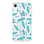 PrintiFy Apple iPhone XR ile Uyumlu 1mm Slim Fit Nazar Boncuğu 3 Baskılı Şeffaf Kılıf