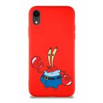 Printify Apple Iphone Xr Soft Premier Kapak Bay Yengeç Tasarımlı Silikon Kılıf - Kırmızı