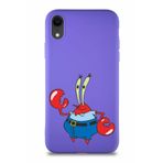 Printify Apple Iphone Xr Soft Premier Kapak Bay Yengeç Tasarımlı Silikon Kılıf - Mor