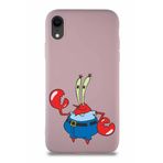Printify Apple Iphone Xr Soft Premier Kapak Bay Yengeç Tasarımlı Silikon Kılıf - Pudra