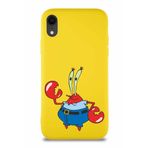 Printify Apple Iphone Xr Soft Premier Kapak Bay Yengeç Tasarımlı Silikon Kılıf - Sarı