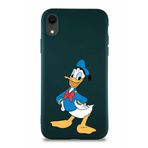 Printify Apple Iphone Xr Soft Premier Kapak Donald Duck-C Tasarımlı Silikon Kılıf - Yeşil