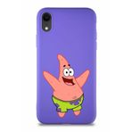 Printify Apple Iphone Xr Soft Premier Kapak Patrick Yıldız Tasarımlı Silikon Kılıf - Mor