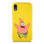 Printify Apple Iphone Xr Soft Premier Kapak Patrick Yıldız Tasarımlı Silikon Kılıf - Sarı