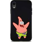 Printify Apple Iphone Xr Soft Premier Kapak Patrick Yıldız Tasarımlı Silikon Kılıf - Siyah