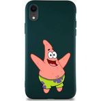 Printify Apple Iphone Xr Soft Premier Kapak Patrick Yıldız Tasarımlı Silikon Kılıf - Yeşil