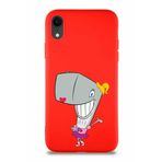 Printify Apple Iphone Xr Soft Premier Kapak Pearl Yengeç Tasarımlı Silikon Kılıf - Kırmızı