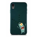 PrintiFy Apple Iphone Xr Soft Premier Kapak Plankton Tasarımlı Silikon Kılıf - Yeşil