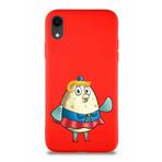 Printify Apple Iphone Xr Soft Premier Kapak Puff Tasarımlı Silikon Kılıf - Kırmızı
