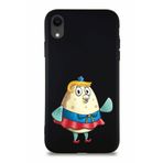 Printify Apple Iphone Xr Soft Premier Kapak Puff Tasarımlı Silikon Kılıf - Siyah