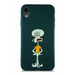 Printify Apple Iphone Xr Soft Premier Kapak Squidward Dokunaç Tasarımlı Silikon Kılıf - Yeşil