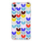 Printify Apple iPhone XR Uyumlu Water Color 1 Baskılı Şeffaf Köşe Korumalı Antişok Kılıf