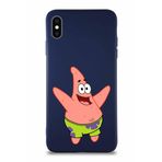 Printify Apple Iphone Xs Max Soft Premier Kapak Patrick Yıldız Tasarımlı Silikon Kılıf - Lacivert