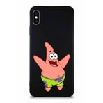Printify Apple Iphone Xs Max Soft Premier Kapak Patrick Yıldız Tasarımlı Silikon Kılıf - Siyah