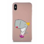Printify Apple Iphone Xs Max Soft Premier Kapak Pearl Yengeç Tasarımlı Silikon Kılıf - Pudra