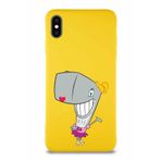 Printify Apple Iphone Xs Max Soft Premier Kapak Pearl Yengeç Tasarımlı Silikon Kılıf - Sarı