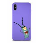 Printify Apple Iphone Xs Max Soft Premier Kapak Plankton Tasarımlı Silikon Kılıf - Mor