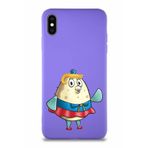 PrintiFy Apple Iphone Xs Max Soft Premier Kapak Puff Tasarımlı Silikon Kılıf - Mor