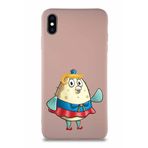 Printify Apple Iphone Xs Max Soft Premier Kapak Puff Tasarımlı Silikon Kılıf - Pudra