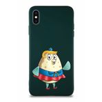 PrintiFy Apple Iphone Xs Max Soft Premier Kapak Puff Tasarımlı Silikon Kılıf - Yeşil