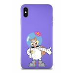 Printify Apple Iphone Xs Max Soft Premier Kapak Sandy Tasarımlı Silikon Kılıf - Mor
