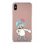 Printify Apple Iphone Xs Max Soft Premier Kapak Sandy Tasarımlı Silikon Kılıf - Pudra