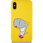 Printify Apple Iphone Xs Soft Premier Kapak Pearl Yengeç Tasarımlı Silikon Kılıf - Sarı
