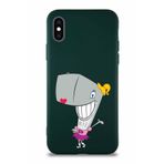 Printify Apple Iphone Xs Soft Premier Kapak Pearl Yengeç Tasarımlı Silikon Kılıf - Yeşil