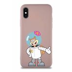 Printify Apple Iphone Xs Soft Premier Kapak Sandy Tasarımlı Silikon Kılıf - Pudra