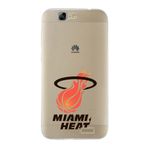 Printify Huawei G7 Uyumlu Kapak Miami Heat Tasarımlı Şeffaf Silikon Kılıf