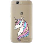 Printify Huawei G7 Uyumlu Kapak Unicorn Tasarımlı Şeffaf Silikon Kılıf
