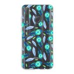 PrintiFy Huawei Honor 20 Lite ile Uyumlu 1mm Slim Fit Nazar Boncuğu 3 Baskılı Şeffaf Kılıf