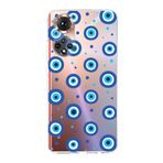 PrintiFy Huawei Honor 50 ile Uyumlu 1mm Slim Fit Nazar Boncuğu 1 Baskılı Şeffaf Kılıf