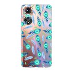 PrintiFy Huawei Honor 50 ile Uyumlu 1mm Slim Fit Nazar Boncuğu 3 Baskılı Şeffaf Kılıf